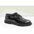 Glazed leather military Officer dress fashion business shoes